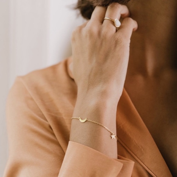 Moon and Stars Luxe Gold Charm Bracelet - Picture 5 of 5